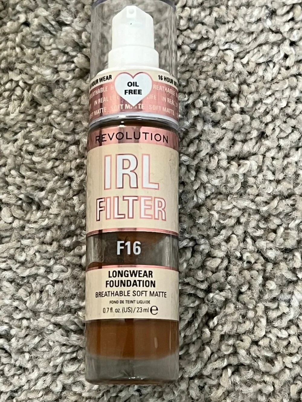 Makeup Revolution IRL Filter Longwear Foundation - F16 - 0.7 Fl Oz